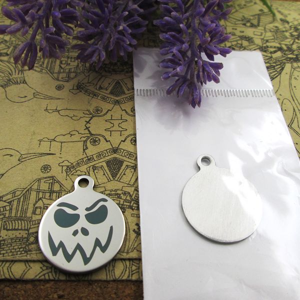 

40pcs--"jack skellington faces4"stainless steel charms more style for choosing diy charms pendants for necklace, Bronze;silver