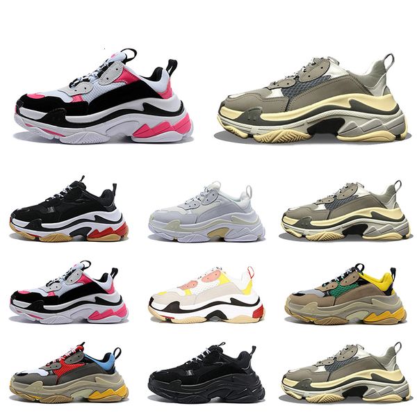 

fashion designer paris 17fw triple-s 2019 triple s sneaker designer luxury dad shoes for men s women beige black sports running shoes 36-45