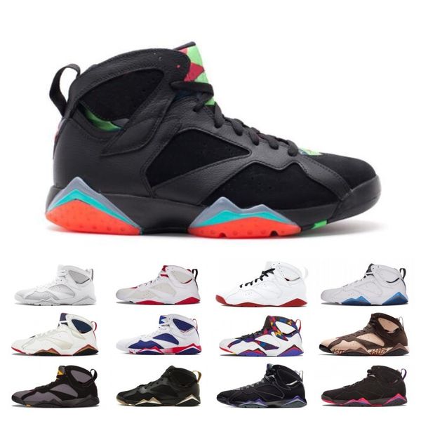 

High Quality 7 7s Patta Bordeaux Hare Ray Allen Tinker Alternate Olympic Men Basketball Shoes French Blue Barcelona Nights Sneaker With Box