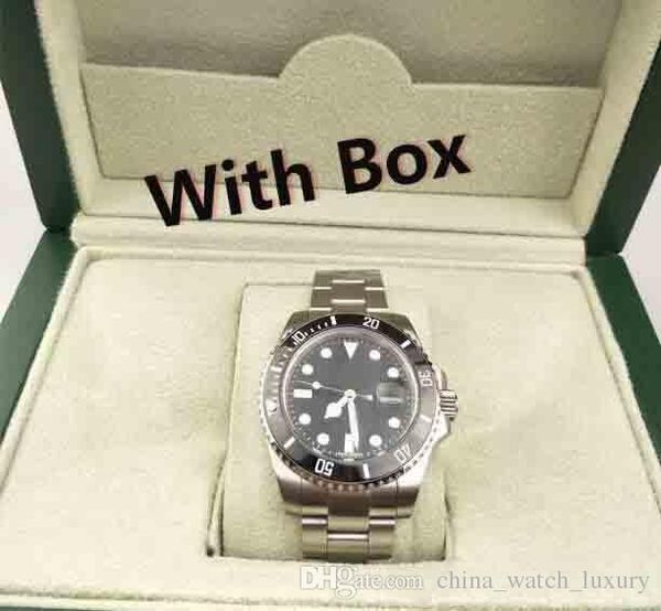 

Роскошные мужские часы качества керамический ободок 116610 Мужчины из нержавеющей стали ремешок автоматические механические часы 2813 Движение Наручные часы Сапфир