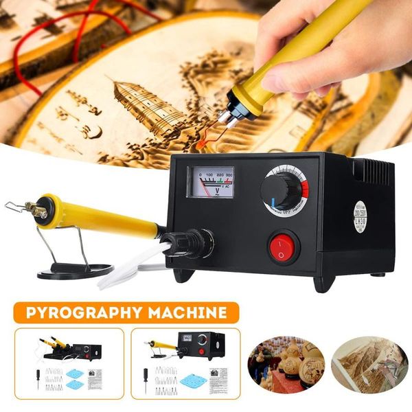 

crafts diy wood burner burning machine pyrography pen digital display leather engraver draw adjustable temperature