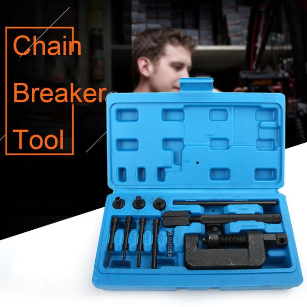 

motorcycle chain breaker link remover splitter motor chain cutter riveting tool set bicycle bike tool kit
