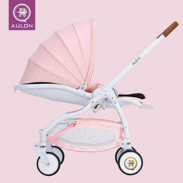 

aulon baby stroller umbrella vehicle four wheel shock resistant folding can sit and lie baby carriage