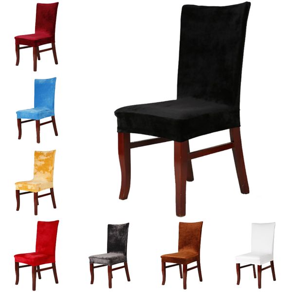 

lychee soft velvet chair cover stretch elastic chair covers for home kitchen wedding birthday party