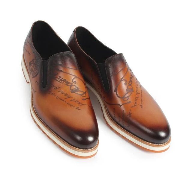 

bright pu leather loafers soft sole comfy shoes casual shoes dress brogue spring classic male casual f206, Black