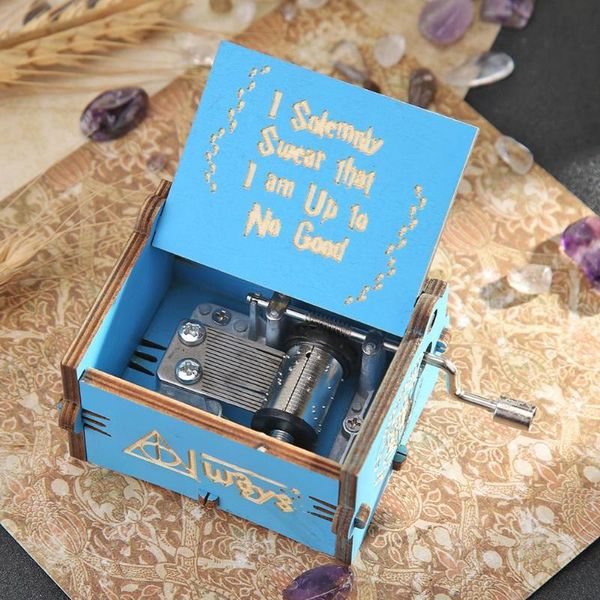 

creative wooden hand crank music box new birch plywood home decoration souvenir christmas birthday party kid gifts