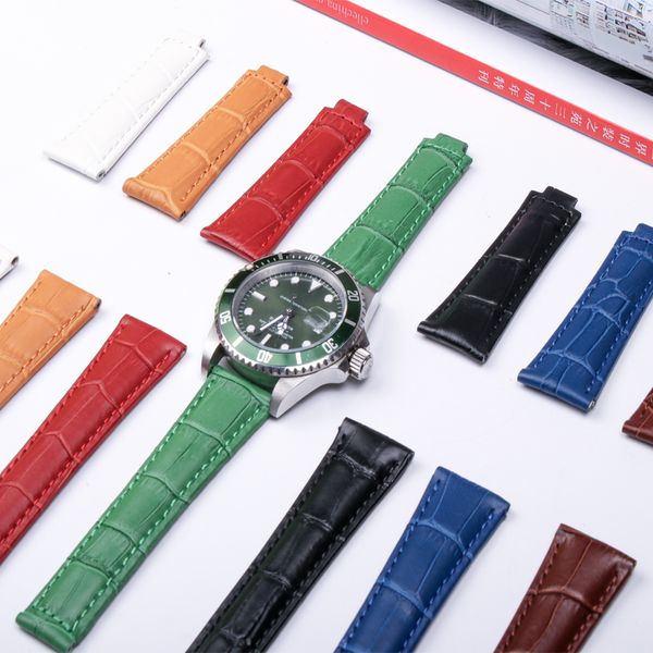 

Натуральная кожа ремешок для Tissot для Rol Суб Дата Adjust Deep Смотреть Человек Watchstrap 20мм