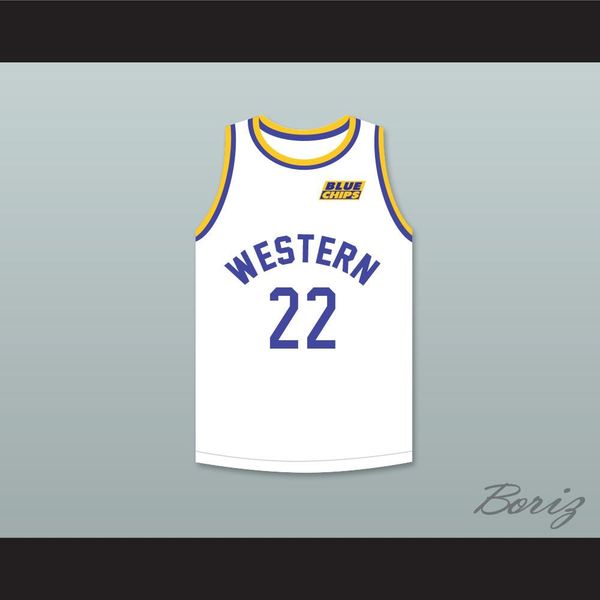 

anfernee hardaway butch mcrae 22 western university белый баскетбольный свитер с голубыми фишками патч на заказ любое имя любое число, Black;red