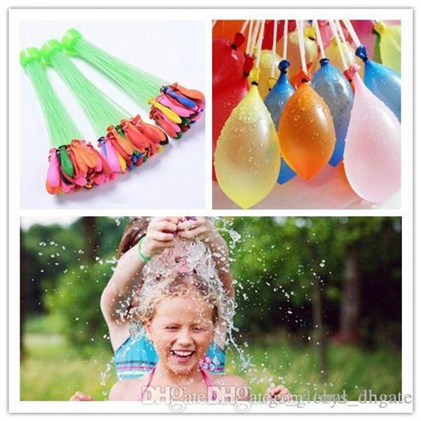 

2017 colorful bunch water balloons children game toys amazing magic sport water filled balloons summer dhl 1lot=3bunches=111balloons