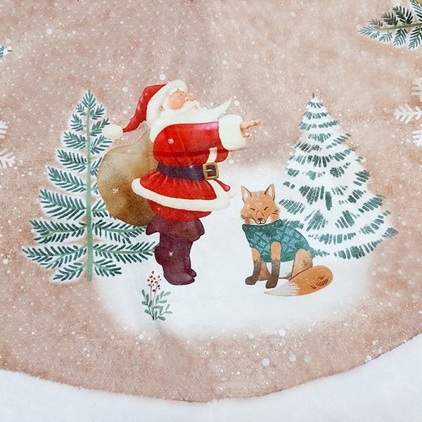 

christmas tree skirt bottom decoration plush skirt 98cm flannel