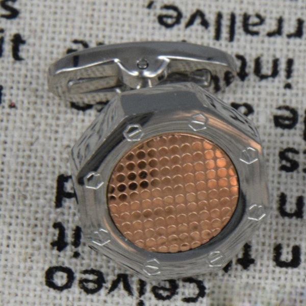 

luxury cufflinks 1 pair silver cufflink stainless steel cuff sleeve men's cufflinks good quality french cuff link octagon