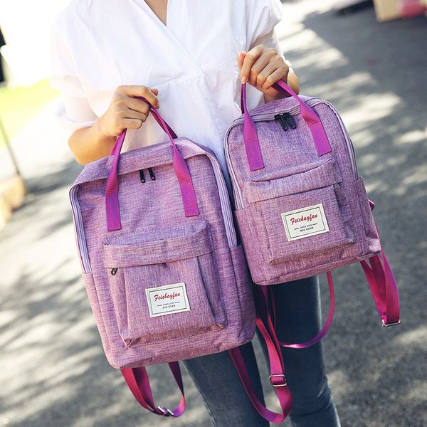 

women small backpacks 2020 summer new canvas student school shoulder bags fashion cute travel backpacks lapbackpack