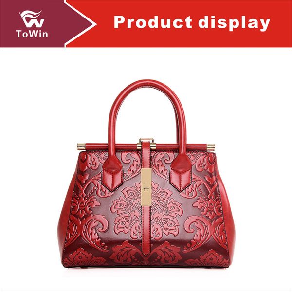 Designer-Tasche, hochwertige PU-Leder-Umhängetasche, chinesischer Stil, tragbare Taschen, dreidimensionale Prägung, Handtasche, Geldbörse, Tragetasche