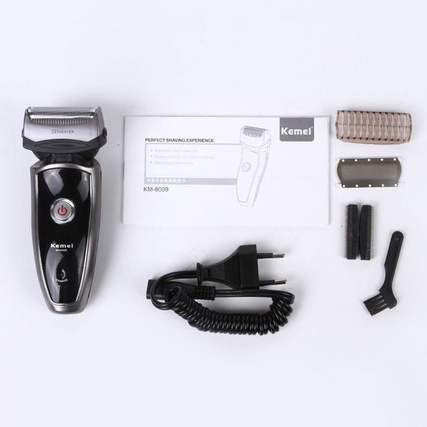

new kemei km-8009 reciprocating rechargeable electric shaver wholesale razor mixed batch dhl ing
