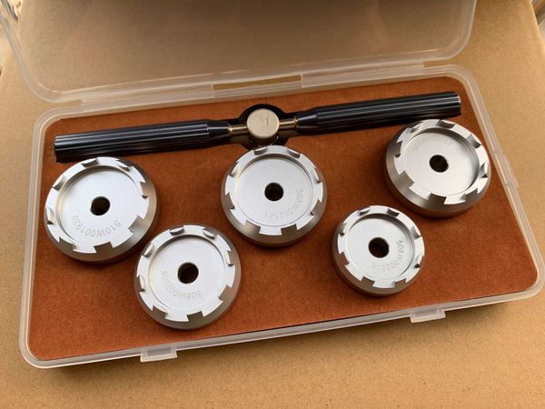 

5pcs/lot watch back opener assort size watch case opener dies kit for omg 508 510 movement watches