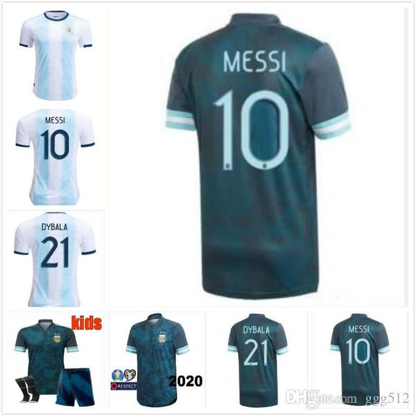 

2020 аргентина джерси марадон тайского качества 20 21 дома вдали messi трикотажных изделий футбол icardi агуэро dybala di мария lautaro маек, Black;yellow