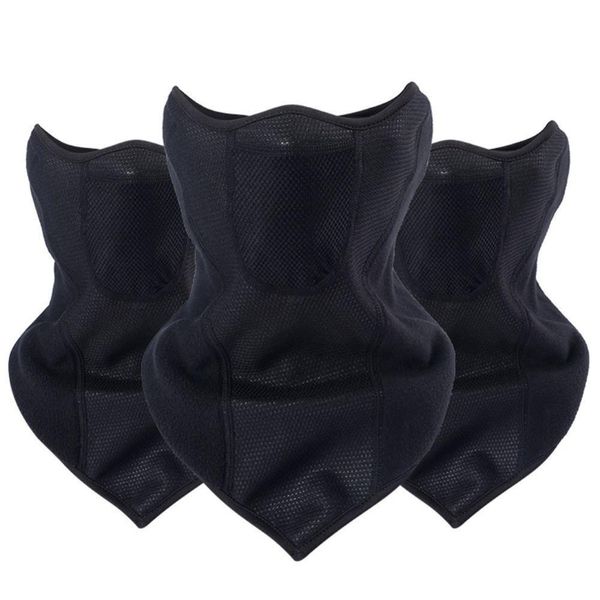 

fashion winter ear protector mask men women cycling outdoor windproof cold breathable warm fleece mask new, Black