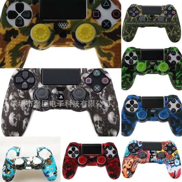 

qcjjk black blue red for silicone rubber gel skin ps4 case cover soft non-slip controller