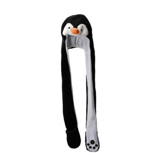 

syb 2016 new hats scarf gloves 3 in 1 with ears cartoon animal design, Blue;gray