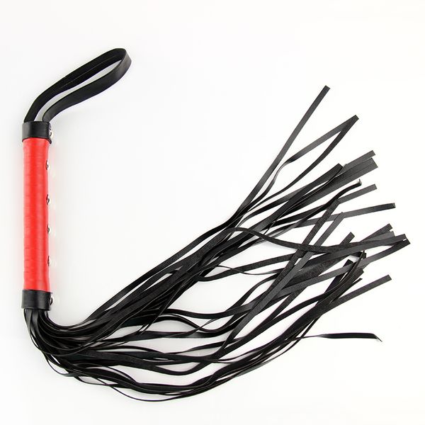 

1 play erotic toys black lash red handle couple pcs pu for whip leather game toy products flirt role c18112701 brhri
