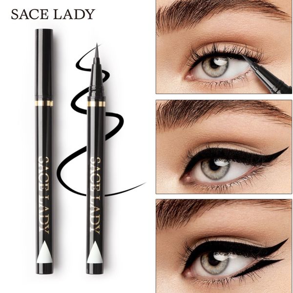 

lady liquid eyeliner waterproof makeup black eye liner pencil long lasting make up smudge-proof pen natural cosmetic