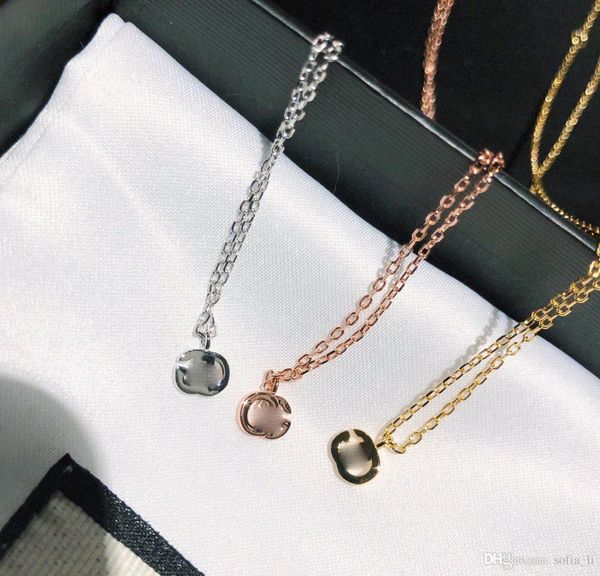 

mini letter necklace desiger women necklace rings luxuy earrings love bracelet mens 14k gold chains cuban link chain, Silver