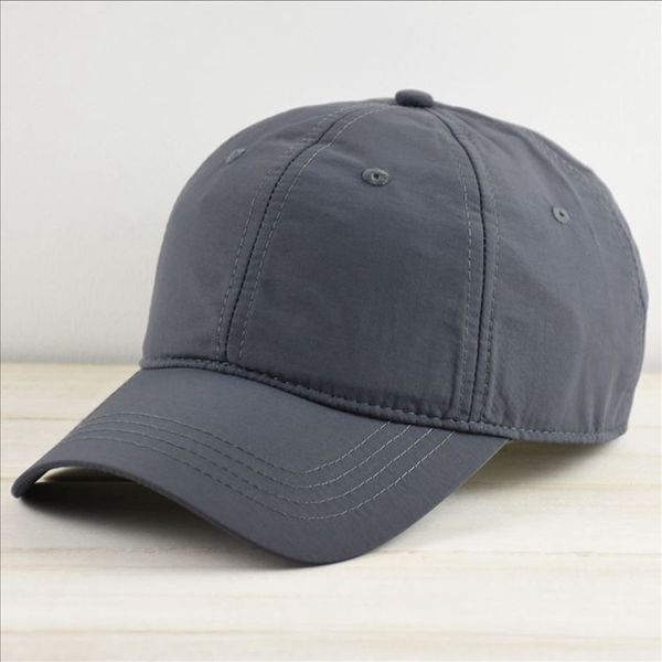 

big size sport hat cap outdoors dry quick plain golf hat solid color sun cap man large size baseball 56-59cm 60-64cm, Blue;gray