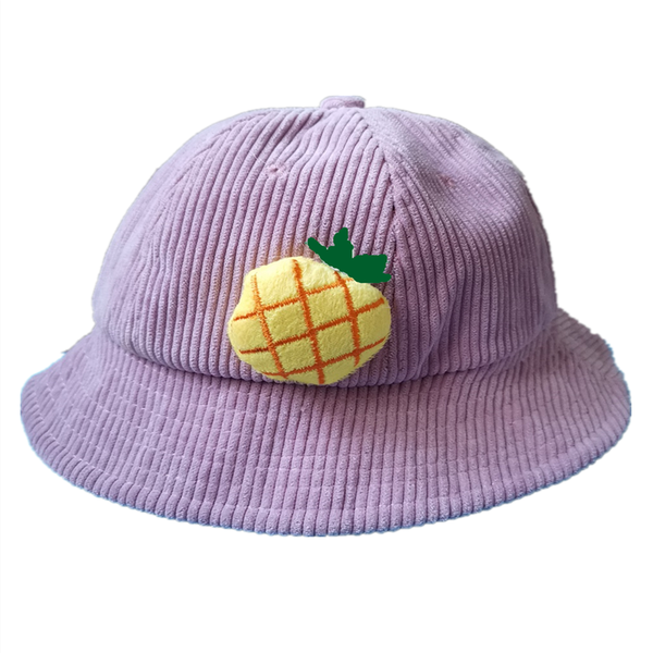 

2019 bucket hat solid corduroy winter foldable fisherman caps with elastic band for kids ages 1-3 travel beach