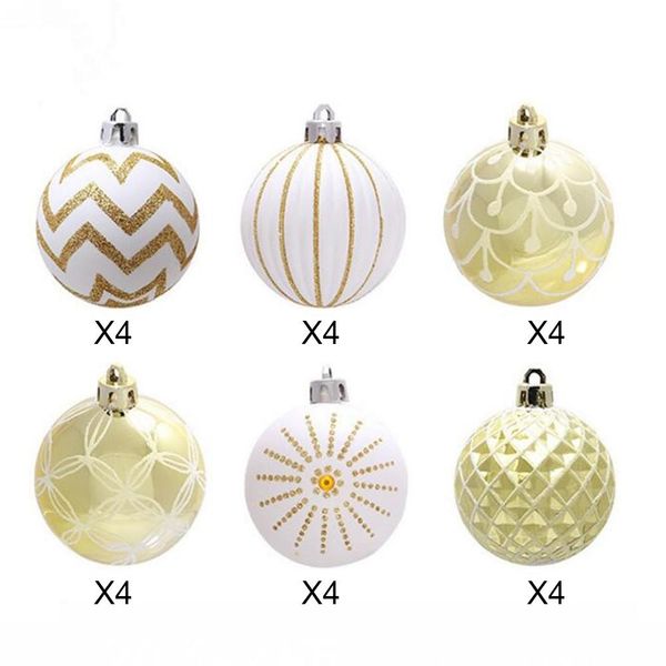 

24pc 6cm big christmas xmas tree ball christmas decorations for home bauble hanging home party ornament decor christmas supplies