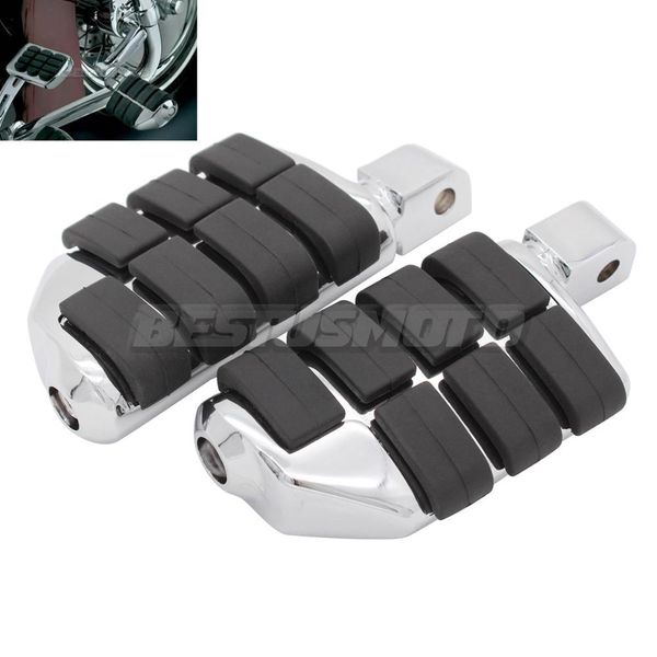 

front & rear motorcycle foot pegs footrest for yamaha royal star road star warrior 1600 1700 models floorboards footboards