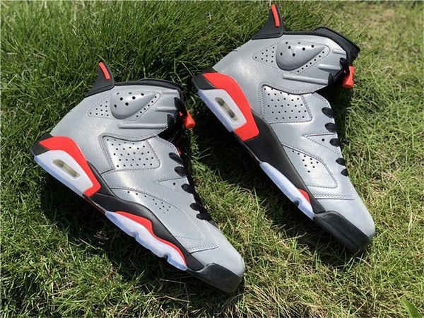 

2019 est air authentic 6 jsp 3m reflective infrared retro reflective silver black 6s men basketball shoes outdoor sneaker ci4072-001 box