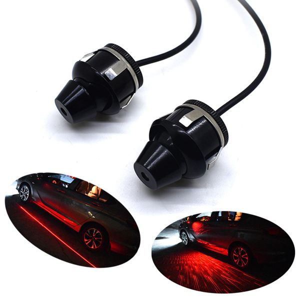 

door side rearview mirror laser warning logo projector red lamp light shadow decorate warning line meteor shape general for cars