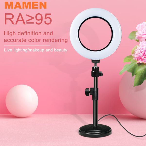 

mamen 6 inch selfie ring light 16cm led dimmable p video studio for youtube beauty fill ring light lamp pgraphy lighting