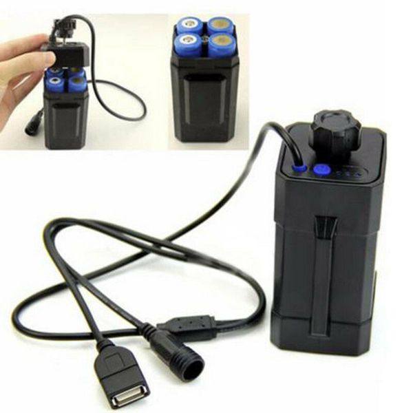 

rechargeable 8.4v 18650 battery pack pouch for cree xml-t6 led bike head lamp