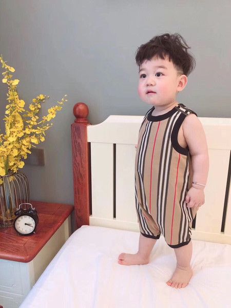 

Новый стиль Детские комбинезоны лето питание мальчик девочка одежда новорожденн