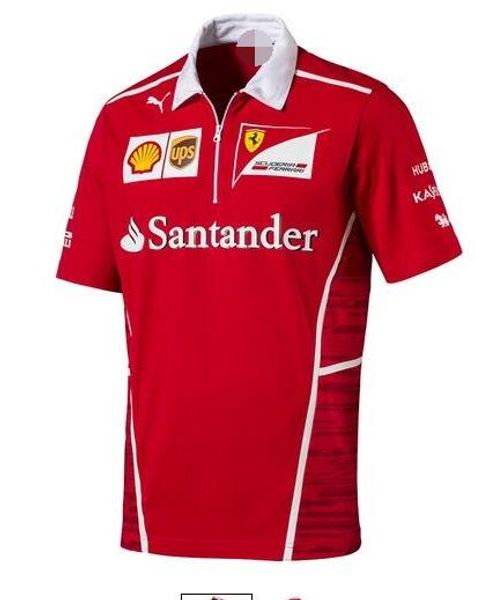 

F1 Ferrari team fan clothes Ferrari Kimi Raikkonen мужская футболка с короткими рукавами гоночный костюм полиэстер быстросохнущая рубашка поло