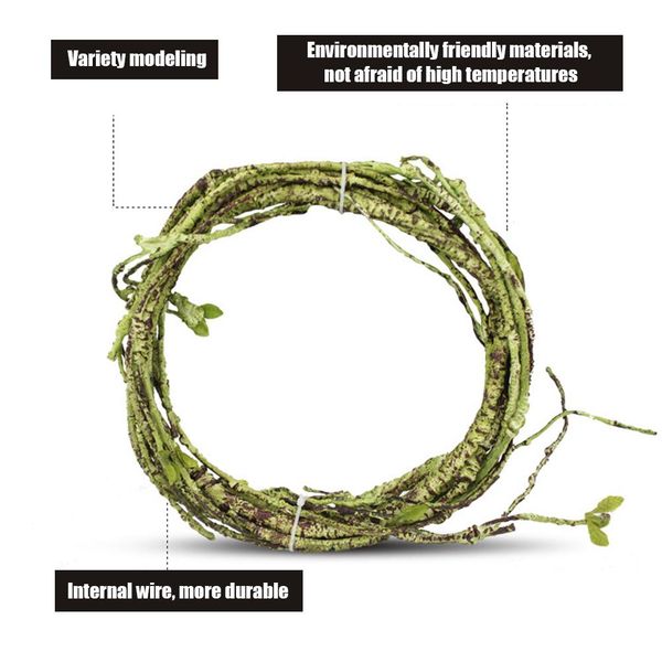 

pet decor обиани Ѭепилий мииѬованнй rattan rainforest ѬазбоѬне декоѬ дл амибий е