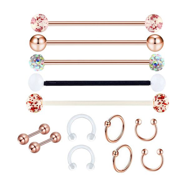 

hoop nose lip tongue eyebrow tragus navel ring piercings jewelry, Slivery;golden