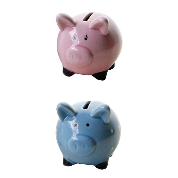 

2pcs coin bank money bank birthday gifts for kids boys girls blue/pink