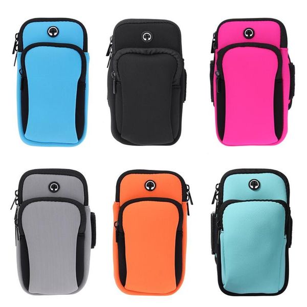 

4-6in sports armband bag phone cases cover holder running gym bag for iphone outdoor sports 6 colors
