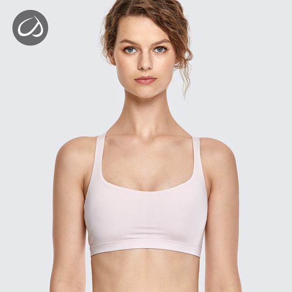 

crz yoga women's light support removable caps strappy wireyoga sport bra, White;black