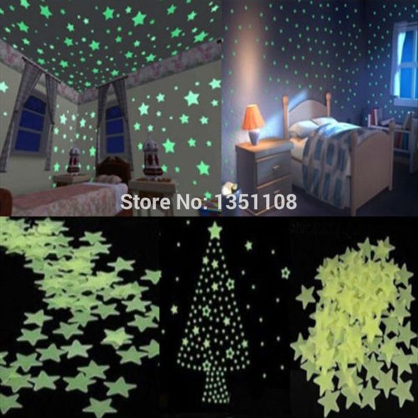 Home Wall Light Green Glow In The Dark Star Stickers Decal Baby Room Provide Your Baby A Bright Blue Sky A Sweet Dream Decal Stickers For Walls Decal