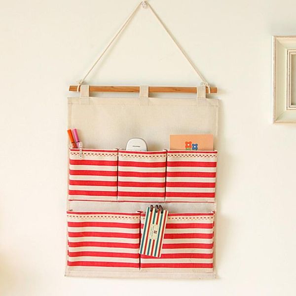 

japanese style striped multi-layer bag pretty bag fantastic putting something small wall-mounted convenient space saving
