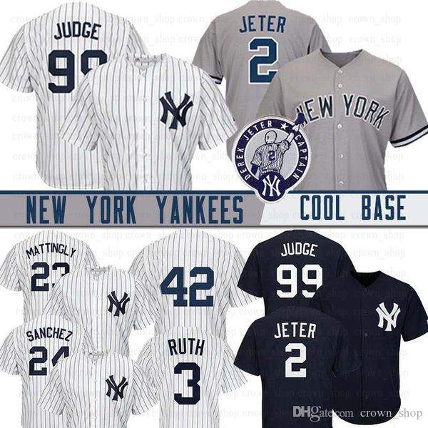 

99 aaron judge yankee ba eball jer ey 2 derek jeter don mattingly 27 giancarlo tanton gleyber torre mariano rivera gary anchez jer ey, Blue;black