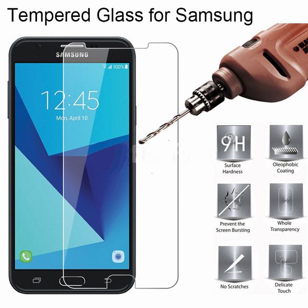

a +++ 2.5d 9h умеренный стекло для samsung galaxy j3 j5 j7 j2 1j250 j260 j310 j510 защитная пленка защитная крышка