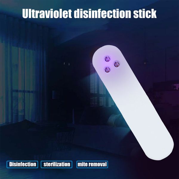 

3led портативная бактерицидная уф лампа ручной дезинфекции палочка перезаряжаемая уф бактериальная стерилизующая лампа убивает клещей бытова