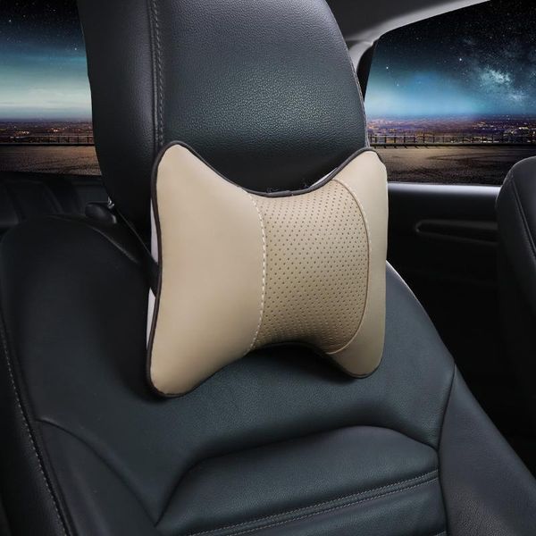 2Pcs Travel Auto Car Seat Headrest Pad Rest Cushion Seat Headrest Neck Pillow