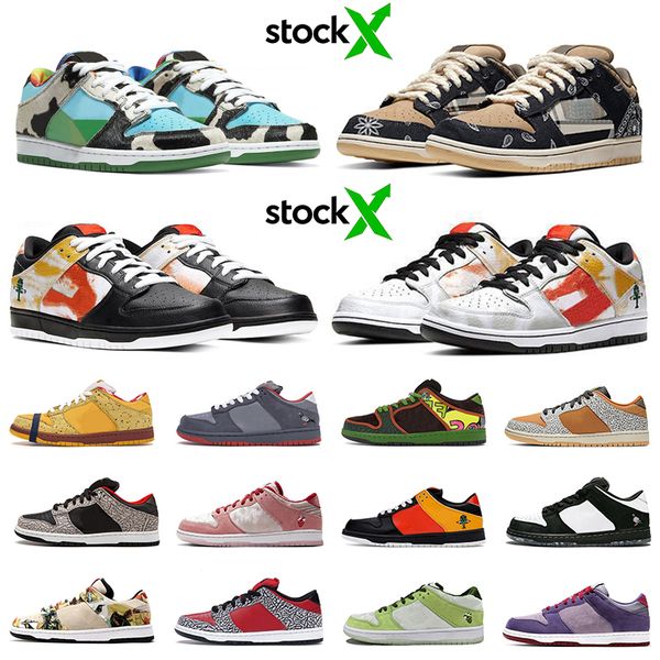 

stock x chunky dunky sb dunk low travis scott ben and jerrys raygun lobster viotech pigeon men women casual shoes trainers 36-45