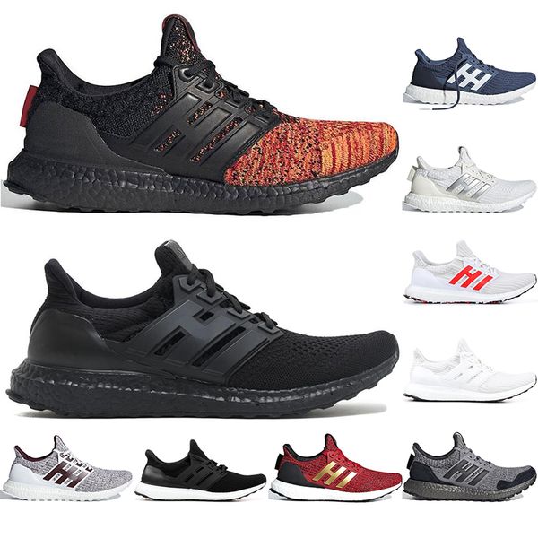 

fashion ultra boost 3.0 4.0 triple black white primeknit oreo cny grey men women running shoes ultraboost sport designer sneakers 36-45, White;red