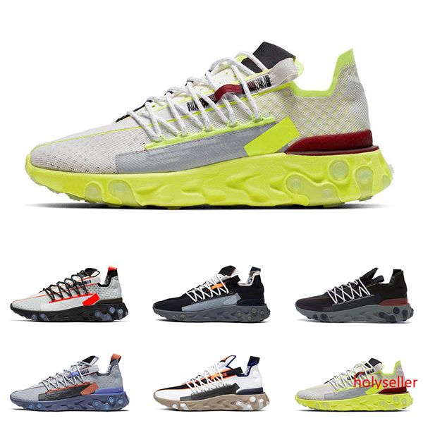 

new react wr ispa men women running shoes ghost aqua wolf grey platinum volt summit white mens trainer fashion sports sneakers